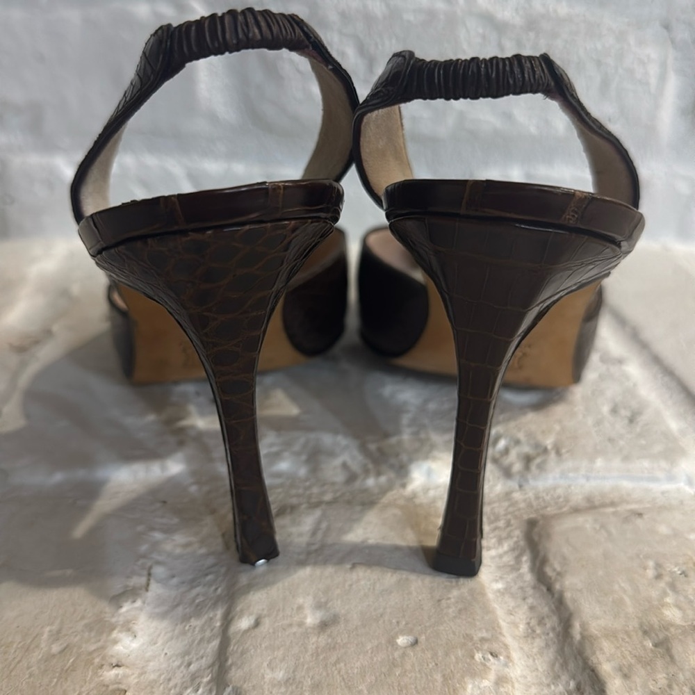 Gianni Milanesi Leather Sling Backs, 38. / 7.5 - Picture 3 of 7